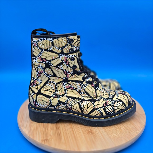 Dr. Martens Shoes - Dr. Martens 1460‎ W Butterfly Print Boots US Womens Size 7 EU 38 UK 5 New NWOB